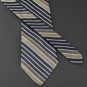 Van Heusen Striped Tie Green Blue